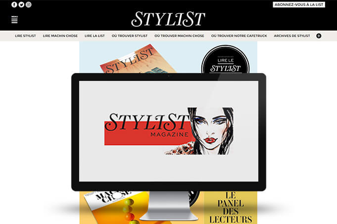 Stylist - Etude sur site web