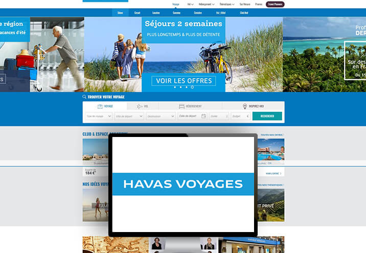 The client : Havas Voyages, France's leading brand in tourist distribution